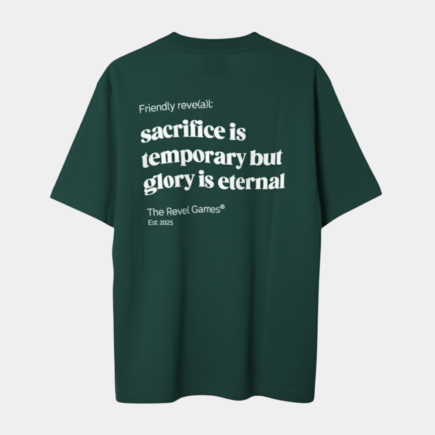 glory is eternal tee en su versión BVMPRS