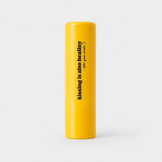 kissing is also healthy lipbalm