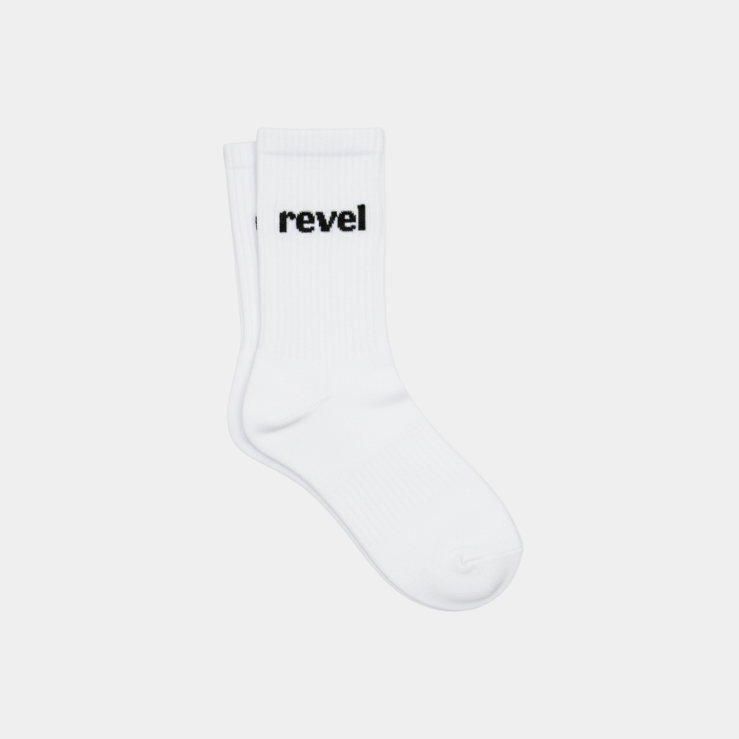 revel everyday socks en su versión blanca