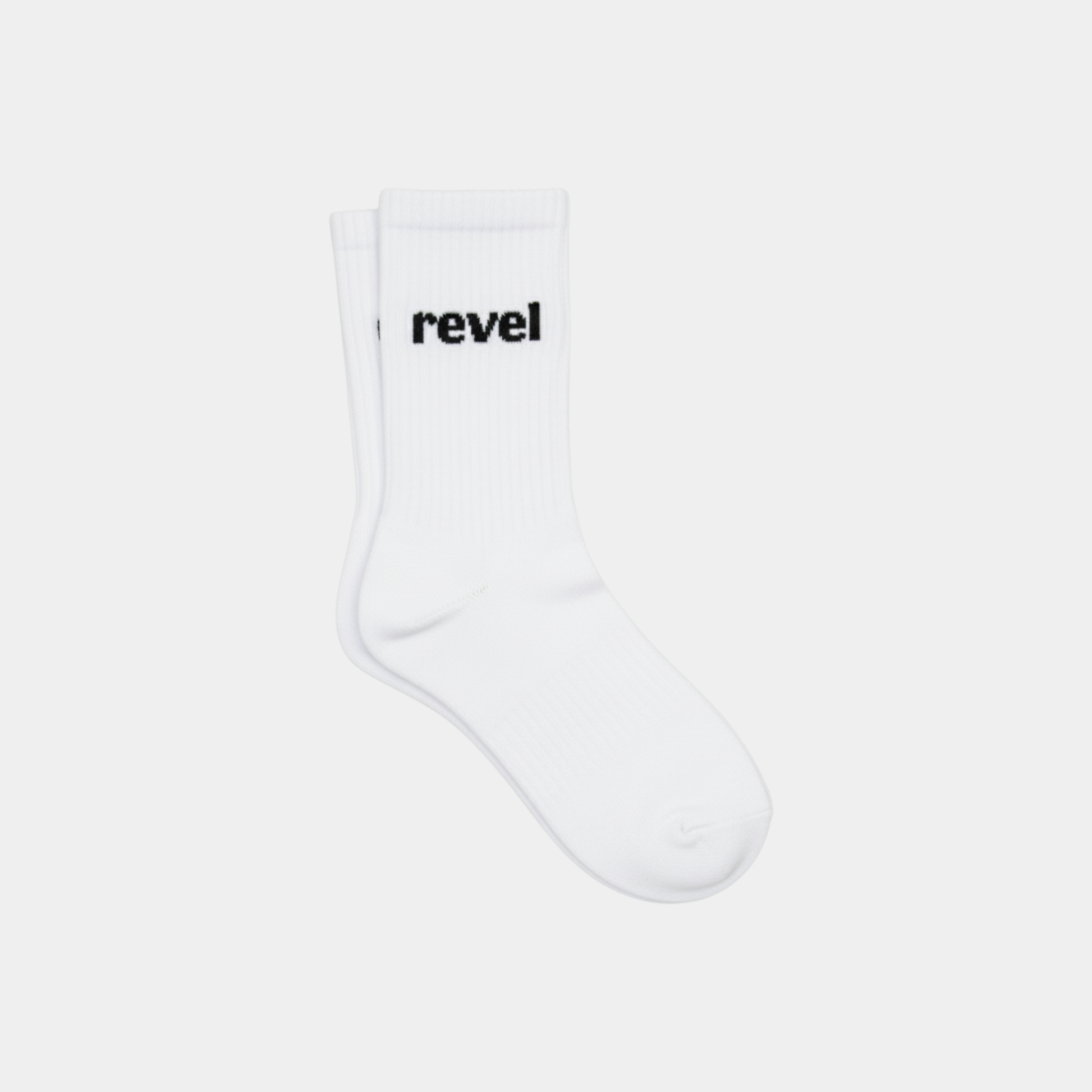 revel everyday socks en su versión blanca