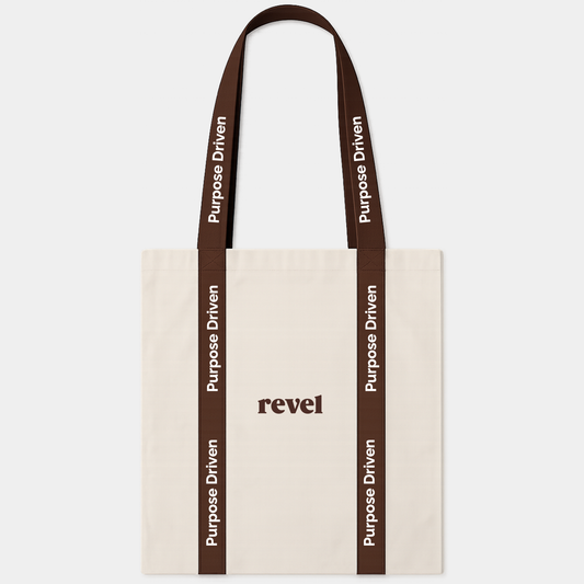 purpose driven tote bag