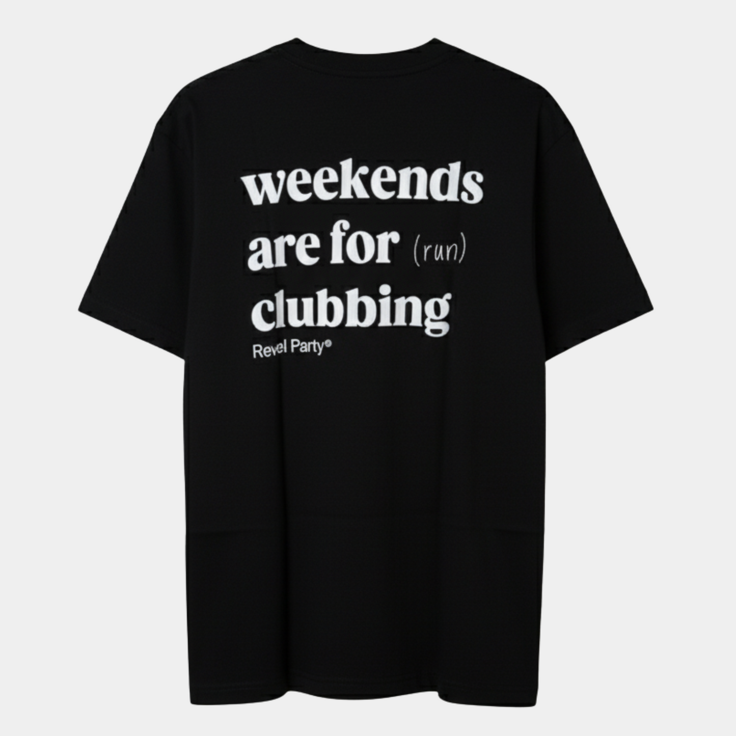 run clubbing oversize tee black