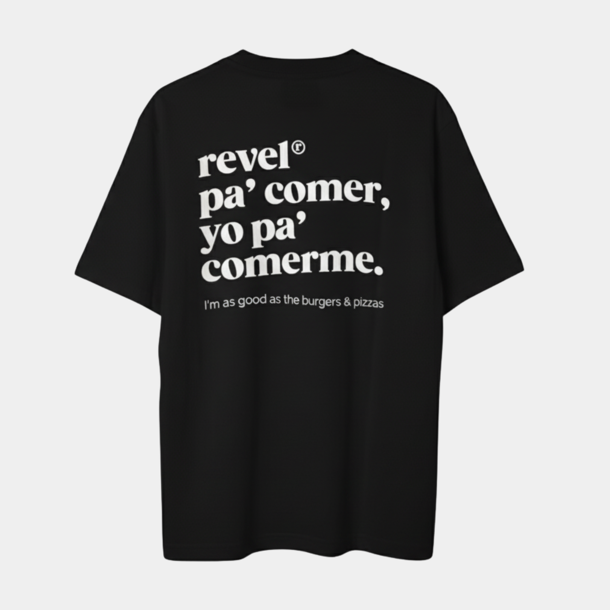 yo pa' comerme oversize tee black